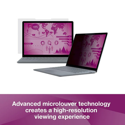 3M Computer Privacy Screen Filter for 24 inch Monitors - High Clarity - Widescreen 16:9 - HC240W9B