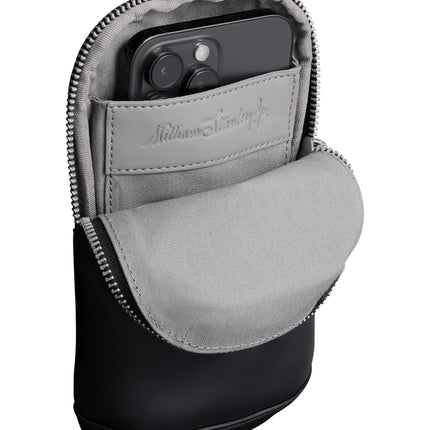 Estuche esencial STANLEY Cross Bottle Max | Soporte para teléfono, cartera, llaves para botella de agua | Bolsa de accesorios de piel sintética para correa de transporte | Accesorios para vasos | Sin BPA | Negro