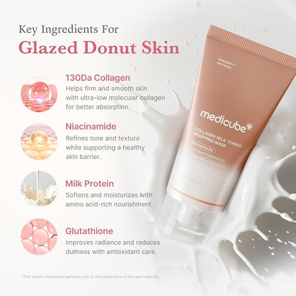 MEDICUBE - Collagen Milk Toning Wrapping Mask 75ml