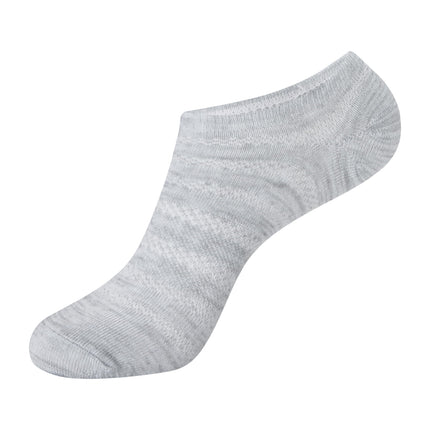 Hanes Women's Lightweight Breathable Super No Show Socks 6 Pair Pack, Pink/Grey Accent Design, Shoe Size: 5-9