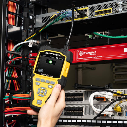 Klein Tools VDV501-770 Cable Tester Set, Scout Pro Max Ethernet, Coax/Video, Phone, (RJ11/RJ12/RJ45) F-Connector Cables, Test-n-Map Remotes
