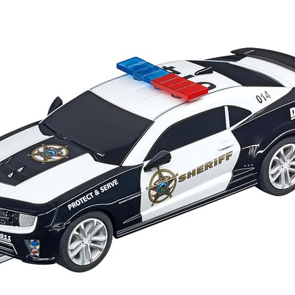Carrera Go!!! 20064031 2015 Chevrolet Camaro ZL1 Sheriff 1:43 Scale Slot Car, With Flashing Lightbar, Suitable For Ages 6 Years+