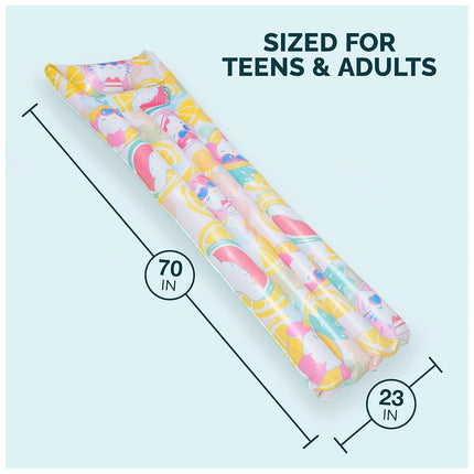 Swimways Hello Kitty Suntanner Pool Float, Inflatable Pool Floats & Kids Pool Toys, Swimming Pool Accessories & Beach Essentials for Teens Aged 14 & Up