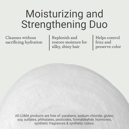 (350ml) - Loma Hair Care Moisturising Shampoo Moisturising Treatment Duo