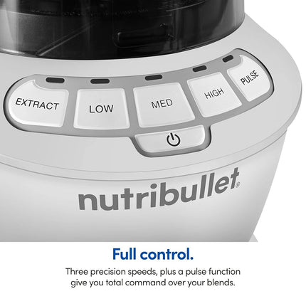 nutribullet® Blender Combo Grand Format 1200W – Blanc Mat