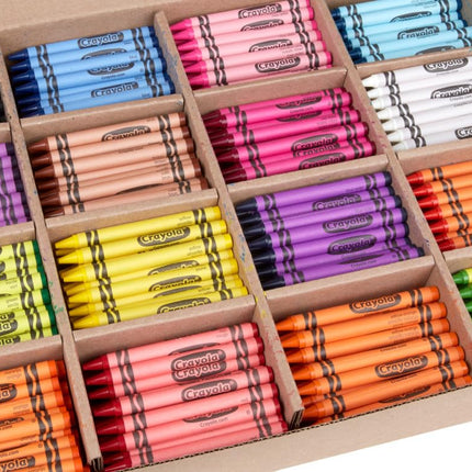 CRAYOLA Classpack, 800 Wax Crayons, 16 Assorted Colours, Bulk Pack for Schools and Classrooms, Art Supplies for Kids