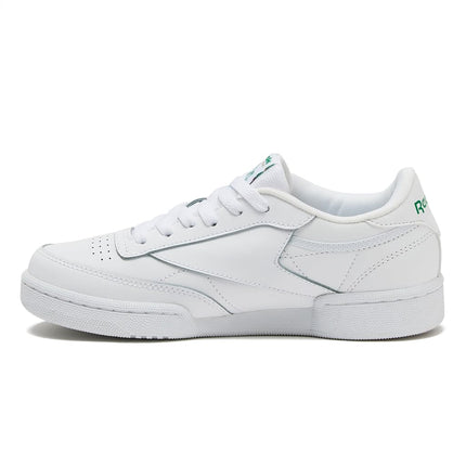 Reebok Boy's Club C Sneaker, White/Glen Green/Vector Blue, 5 Big Kid