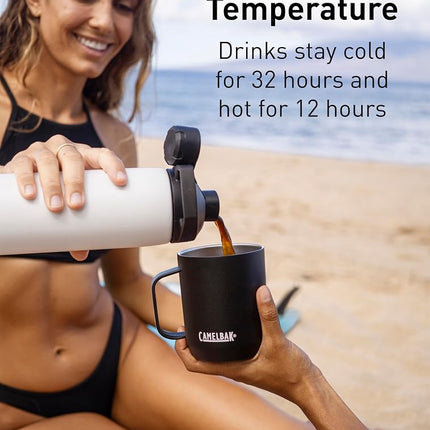 CamelBak Chute Mag 1L Vacuum Insulated Stainless Steel Water Bottle, Black