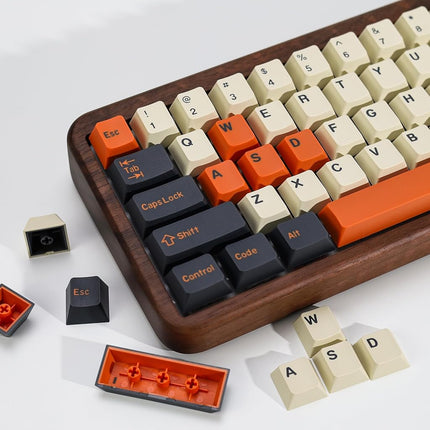 KBDiy Carbon PBT Double Shot Orange Keycap Set,174