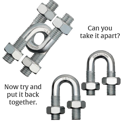 Bepuzzled,U&U Hanayama Metal Brainteaser Puzzle Mensa Rated Level 4, for Ages 12 and Up