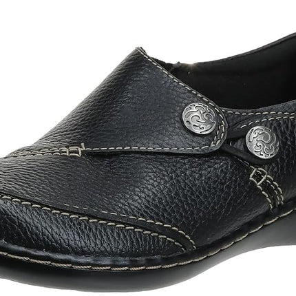Clarks Women's Ashland Lane Q Slip On Loafer, Burg