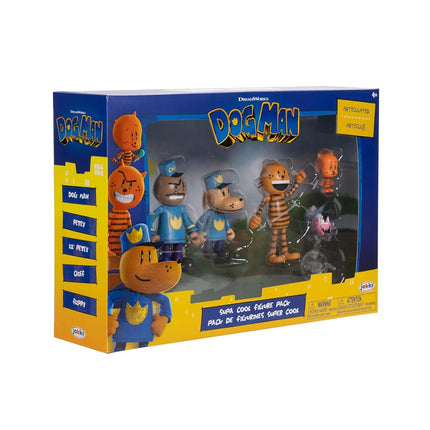 Dog Man Supa Cool 6cm Figure Pack