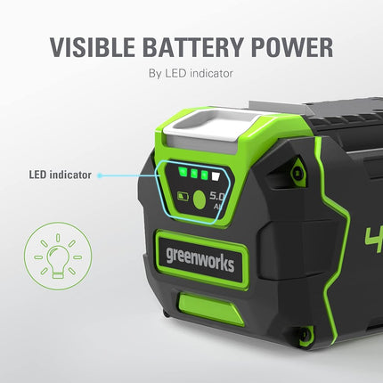 Greenworks 40V 5.0 AH Lithium Ion Battery LB40A010