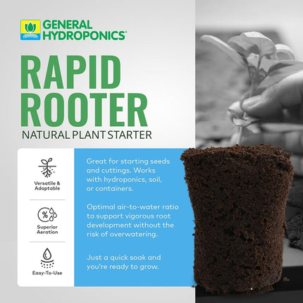 General Hydroponics Rapid Rooter Replacement Plugs, Bag of 50