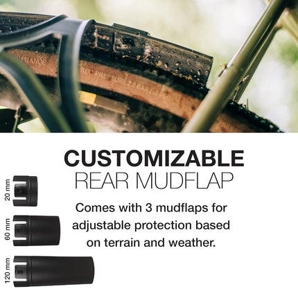 ZEFAL 28 GRAVEL SHIELD G50 SET 2024 MUDGUARDS, Black