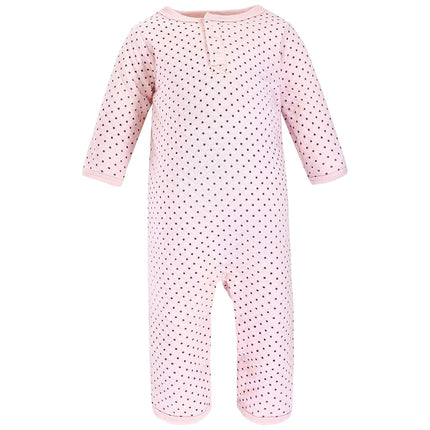 Hudson Baby Unisex Baby Premium Quilted Coveralls, Blue Toile, 3-6 Months