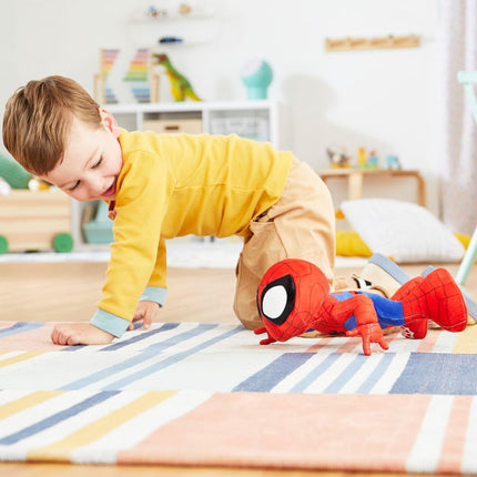 SPIDEY AND HIS AMAZING FRIENDS Marvel Dance 'N Crawl Spidey Interactive Plush Toy with 20 Phrases & Sounds, 2 Songs, Superhero Toy for Ages 3+