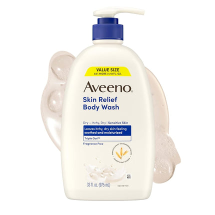 Aveeno Skin Relief Fragrance-Free Body Wash with T