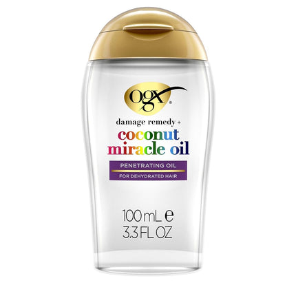 Ogx Extra Strength Damage Remedy + Hydrating and Repairing Coconut Miracle Oil Penetrating Oil For Dry & Damaged Hair 100mL