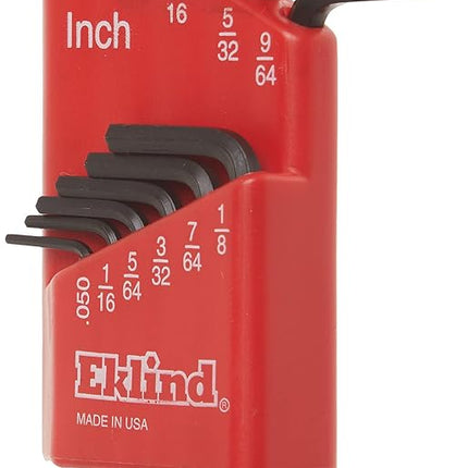 EKLIND 10111 Hex-L Key allen wrench - 11pc set SAE Inch Sizes .050-1/4 Short series