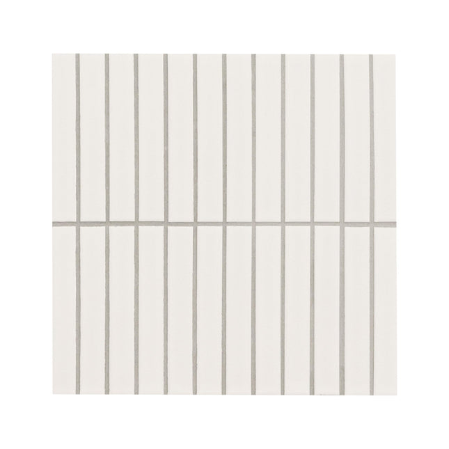 MSI White Azulejo de porcelana con patrón apilado mate de 12 x 12 pulgadas para cocina, baño; 240 piezas; cobertura de 14.1 pies cuadrados; mosaico montado en malla; certificado GREENGUARD
