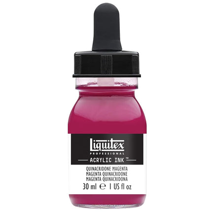 Liquitex Professional Acrylic Ink 1-Ounce Jar, Quinacridone Magenta