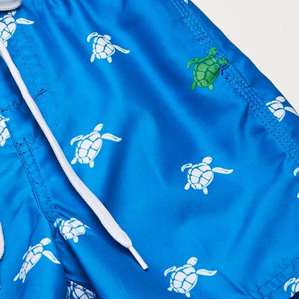 Kanu Surf Boys' Big Terrapin Turtle Quick Dry Beach Board Shorts Swim Trunk, Royal Blue, Medium (10/12)