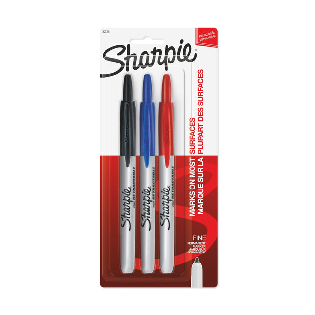 SHARPIE Retractable Permanent Markers, Fine Point,
