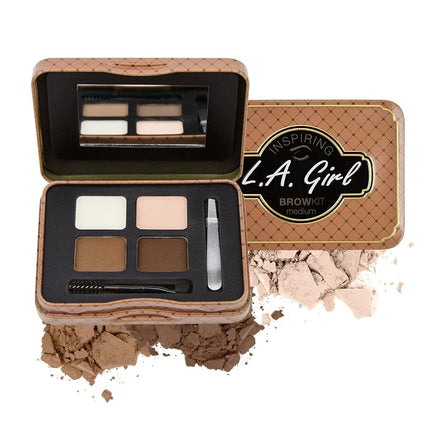 L.A. Girl Inspiring Brow Palette, Medium and Marvelous, 0.085 Ounce