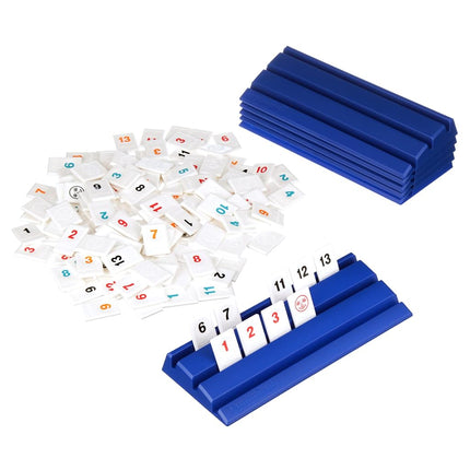 Pressman Rummikub Six Player Edition - The Classic Rummy Tile Game - More Tiles and More Players for More Fun! by , Blue