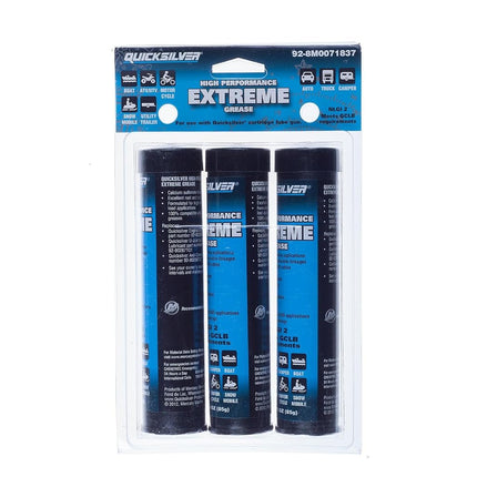 Quicksilver 8M0071837 High Performance Extreme Grease/Lubricant with PTFE 85 g (Pack of 3)