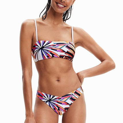 Desigual Women's Swim_Playa I Bikini bottom, White