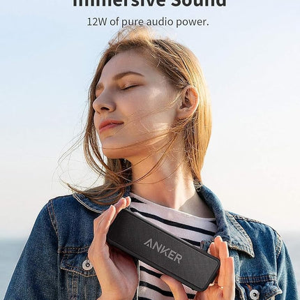 soundcore Anker 2 Portable Bluetooth Speaker, 12W Stereo, Black