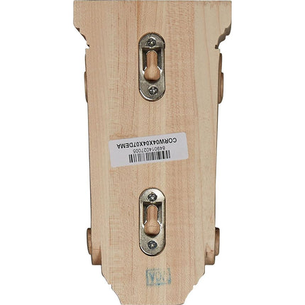 Ekena CORW04X04X07DEMA 4-Inch Width x 4-Inch Depth x 7 1/2-Inch Height Devon Traditional Wood Corbel - Maple