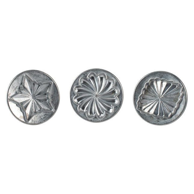 Nordic Ware Pretty Pleated Cookie Stamps Silver Ca