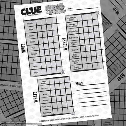 USAOPOLY CLUE: Naruto | Solve The Mystery in This Collectible Clue Game | Featuring Characters & Locations from The Anime TV Show Naruto | Officially-Licensed Naruto TV Show Game & Merchandise