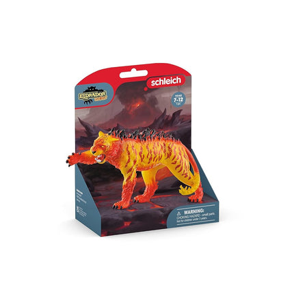 Schleich Eldrador - Lava Tiger Toy Figurine - Kids Ages 7+ | 70148