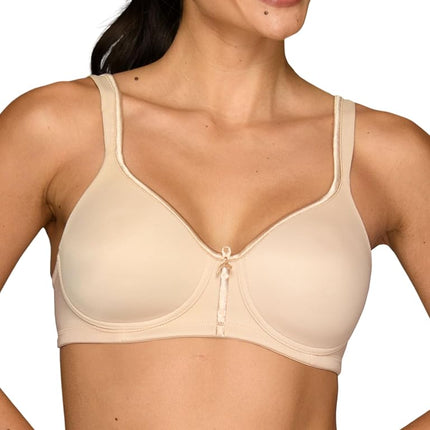 Sujetador de mujer Vanity Fair con tirantes convertibles de 2 vías, cobertura total Body Caress, copas ligeramente forradas hasta la Dd, Damask Neutral, 34B