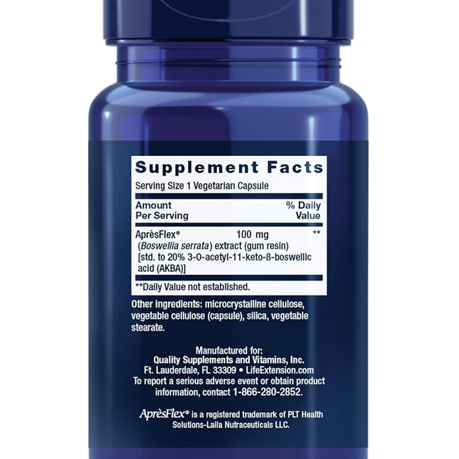 Life Extension 5-LOX Inhibitor w/ Apres Flex 100 Mg 60 veggie caps