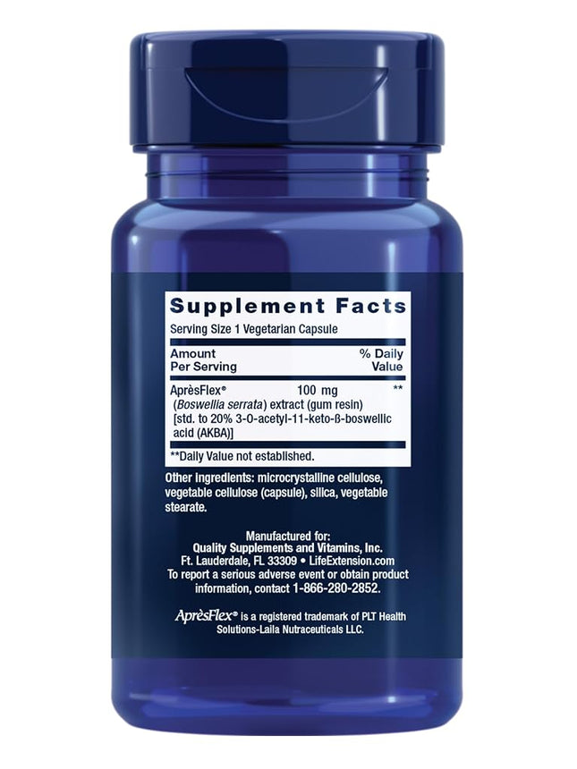 Life Extension 5-LOX Inhibitor w/ Apres Flex 100 Mg 60 veggie caps