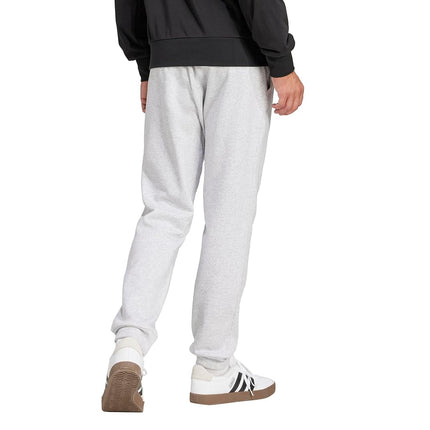 adidas Mens Essentials Feel Cozy Fleece Sportswear Pants, Light Grey Heather/Black, Large