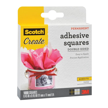 Scotch Photo Splits Double-Sided Adhesive Mounting Squares, Paper, Original Version, 1000 Count (Pack of 1)