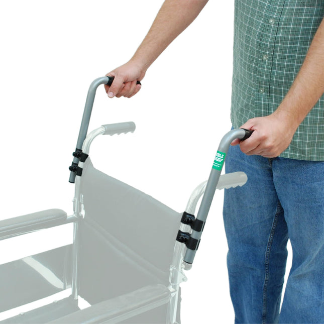 Push Wheelchair Handle Extender (300lbs Weight Cap