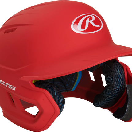 Rawlings MACH 1 Tone Matte Baseball Batting Helmet with ADJEXT RHB Junior, Matte Scarlet