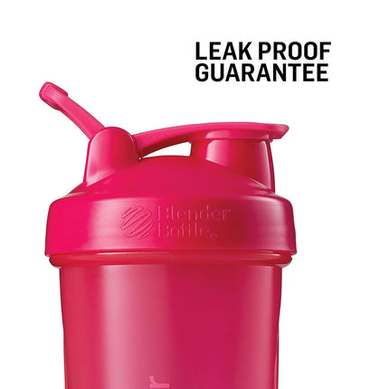 Vaso mezclador BlenderBottle Classic Loop / Batidora de dieta / Batidora de proteínas con Blenderball, capacidad de 820 ml, escala hasta 600 ml - Negro