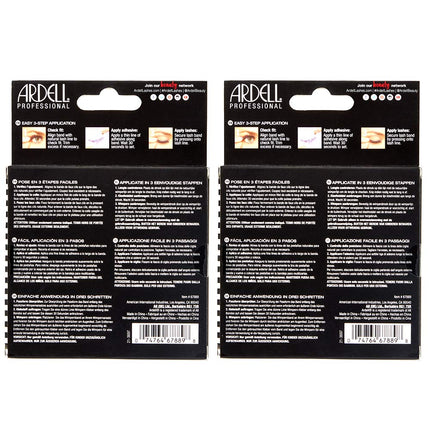 Ardell Lashes Mega Volume 252, 4 Pairs x 2 Packs (8 Pairs)