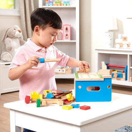 Melissa & Doug Hammer and Saw Tool Bench | Pretend Play | Play Set | 3+ | Boy or Girl