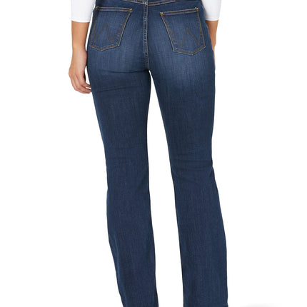 Wrangler Women's High Rise True Straight Fit Jean, Stockton, 14W x 32L