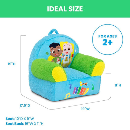 Delta Children - CoComelon Cozee Buddy Kids Chair, Blue