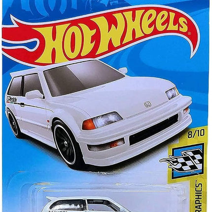 Hot Wheels '90 Honda Civic EF, [White] 4/250 Speed